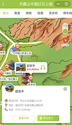 荆州景区手绘地图智慧导览和语音结合，让景区“活”起来